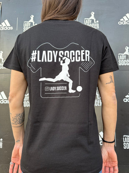 T-shirt nera grafica magliettina